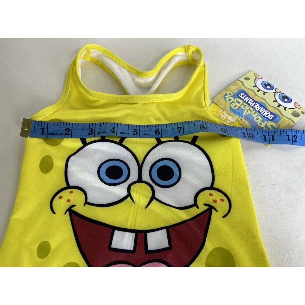 SpongeBob SquarePants One Piece Swim Swimsuit Swimwear Toddler Girls Size 3T